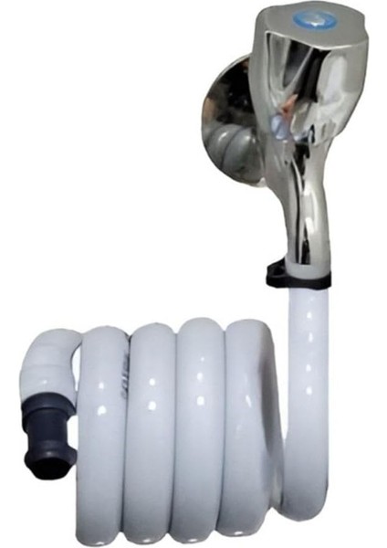 Plastik Hortum Sanayi Wc Hortummatik Tuvalet Taharet Hortumu Katlanabilir Hortum Beyaz 1 Adet