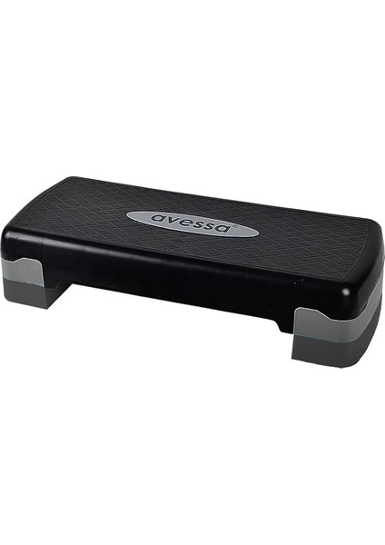 Step Tahtası, 2 Kademeli, 68X28X10-15 Cm, Siyah-Gri