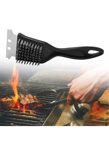 Temizleme Fırçası – Ergonomik Sap,paslanmaz, Çelik, 5 Kat Daha Hızlı Temizlik, Tüm Mangal Türleri Için Uygun, Dayanıklı ve Kolay Temizlenebilir indirimleri
