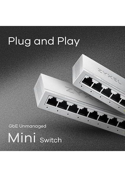 5-Port Gigabit 10/100/1000 Unmanaged Ethernet Switchı | Ethernet Splitter | Masaüstü Veya Duvara Montaj [GS-105B V5] modelleri