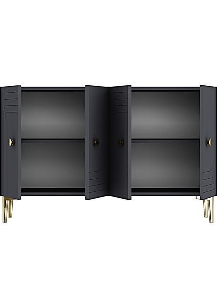 KA1209A - Lessi Konsol, Kahve Köşesi ve Tv Sehpası 120 cm Antrasit indirimleri