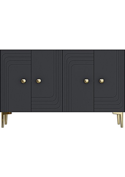 KA1209A - Lessi Konsol, Kahve Köşesi ve Tv Sehpası 120 cm Antrasit