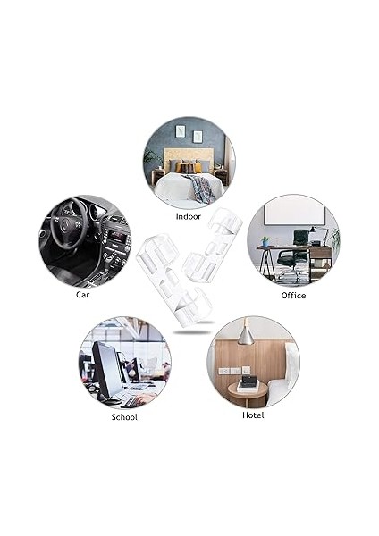 20'li Yapışkanlı Kablo Klipsi Seti – Kablo Düzenleyici, Masa Üstü ve Duvar Için Kablo Tutucu, Kablo Sabitleyici Aparat – Ev Ofis Kablo Yönetimi, Usb, Şarj, Ethernet Kablosu Için Uygundur modelleri