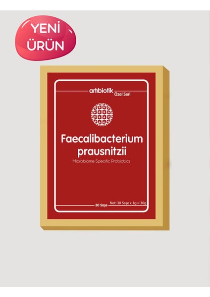 Faecalibacterium Prausnitzii Probiyotikli & Prebiyotikli Ferment Maya (30 Saşe)