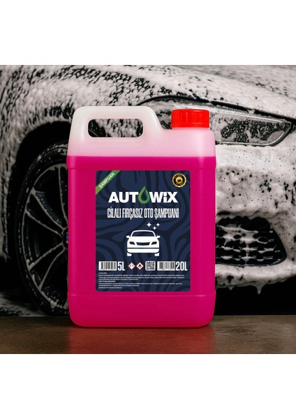 Cilalı Oto Şampuanı 5kg Ph Nötr Normal Yıkama ve Köpük Makineler Için Uyumlu