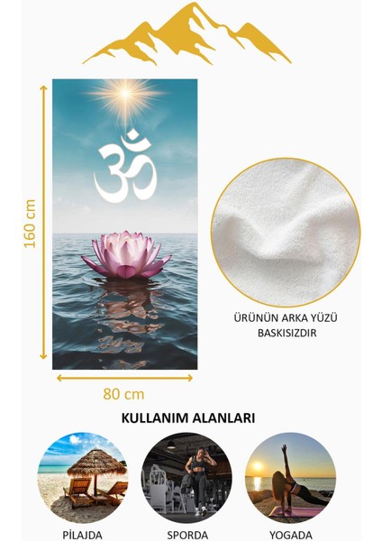 Dijital Baskı Plaj Deniz Havlusu Modern Desenli Peştamal (80X160 Cm) HVL0061 fırsatları