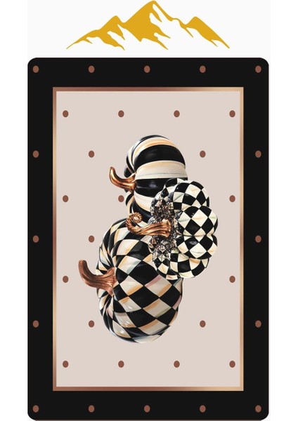 Bal Kabağı Modern Desenli Dijital Baskı Kaymaz Taban Mutfak Halısı H0030 modelleri