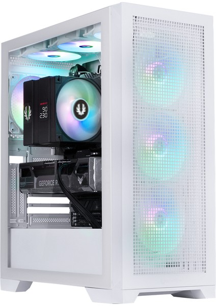 MG953 750W 80+Bronze Tempered Glass Frgb USB 3.0 Atx Mid Tower Beyaz Kasa BFC-MGB75WWGSW-4F