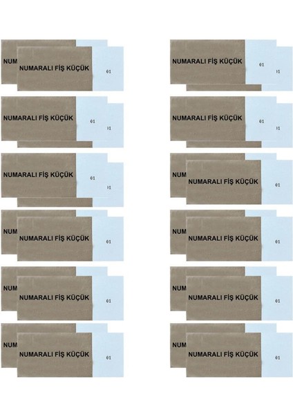 Dilman 4302 Numaralı Fiş Küçük Boy - 24 Adet