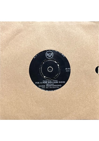 Hugo Montenegro For A Few Dollars More 45LIK Plak