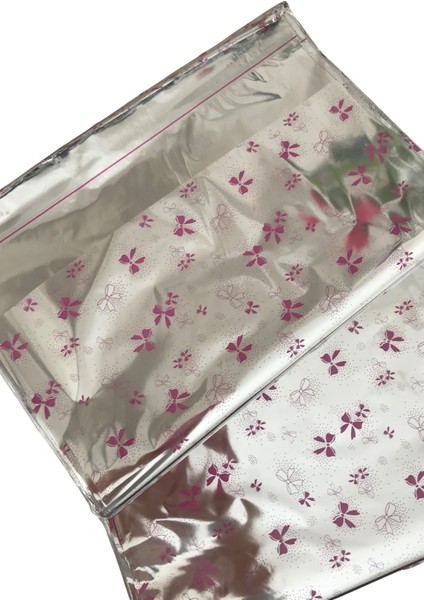 35X50 Hediye Paketi Bantlı Yapışkanlı Metalize 50 Adet fiyatları