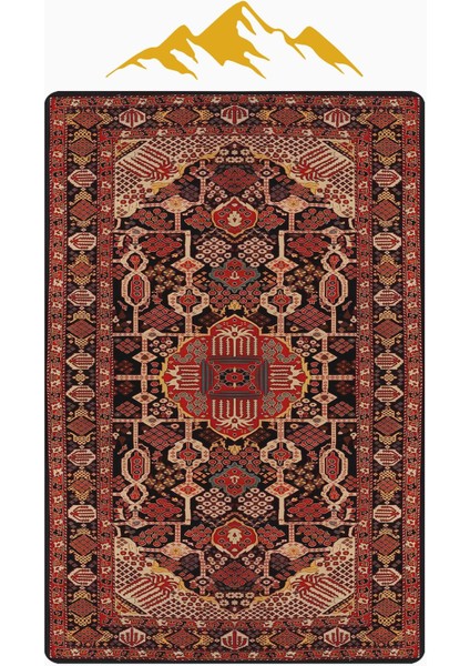 Vintage Desen Dijital Baskı Kaymaz Taban Halı H1053 modelleri