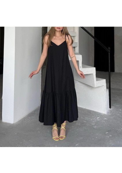 Poplin Kumaş Elbise Iç Göstermez