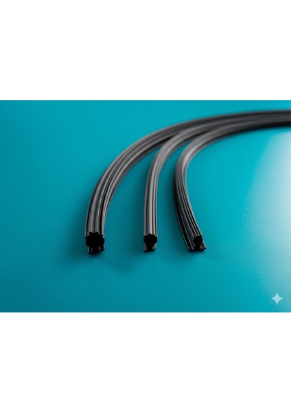 Cam Balkon Fitili 8,5 mm Yükseklik 5 Metre Uzunluk Toz, Ses ve Yağmur Suyu Yalıtımı için Kıl Fitil Alternatifi Siyah Conta