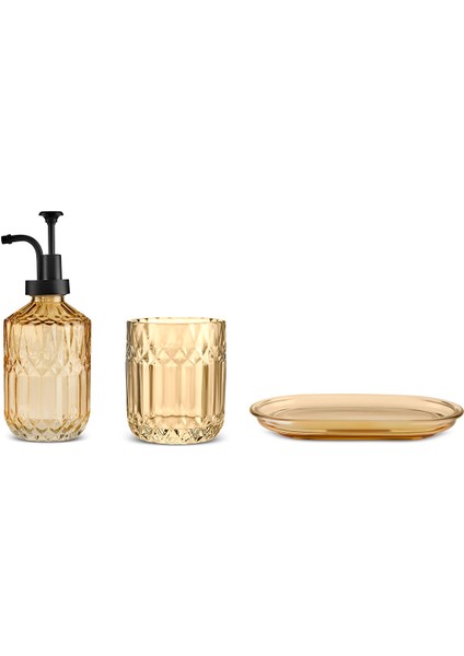 Bellino 3 Parça Banyo Aksesuar Seti Amber