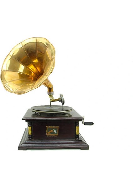 Gramofon Kare Köşeleri Bronz Işli 533