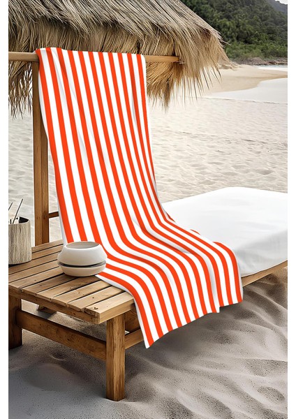 Dijital Baskı Plaj Deniz Havlusu Renkli Çizgili Desen Peştamal HVL0224 modelleri