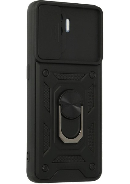 Oppo Reno 5 Lite Kılıf Pars Lens Yüzüklü Silikon - SIYAH-(5796) - TG0012-2R3F50 modelleri