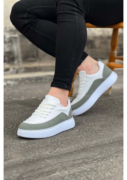 Beyaz Gri Ortopedik Taban Erkek Casual Ayakkabı fırsatları