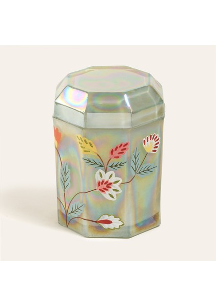 Aravalı El Boyaması Dekoratif Obje 10X10X14 cm Lüster Yeşil