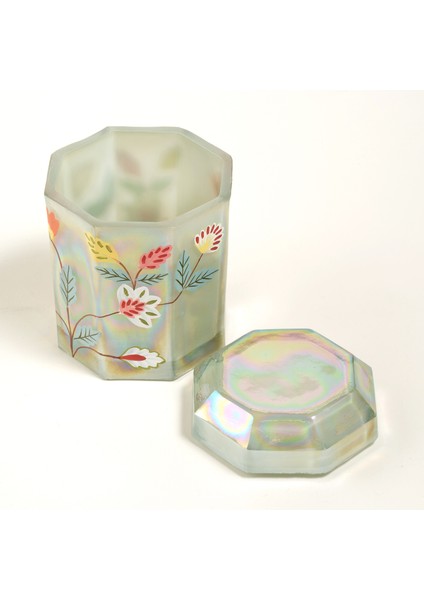 Aravalı El Boyaması Dekoratif Obje 10X10X14 cm Lüster Yeşil modelleri