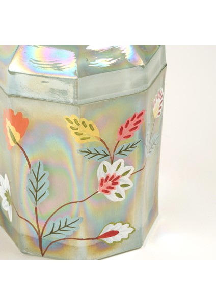 Aravalı El Boyaması Dekoratif Obje 10X10X14 cm Lüster Yeşil fırsatları