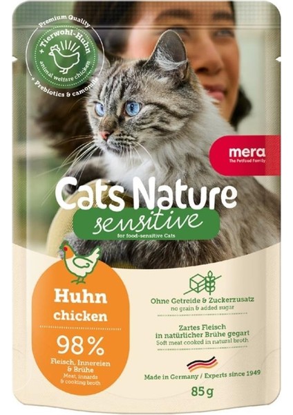 Cats Nature Tavuklu Yetişkin Kedi Yaş Maması 85 gr