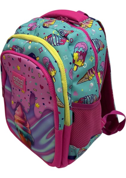 Ilkokul Çantası Dondurma Desen Sırt Çantası ve Kalemlik Takım modelleri