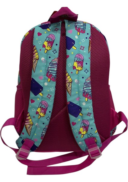Ilkokul Çantası Dondurma Desen Sırt Çantası ve Kalemlik Takım fırsatları