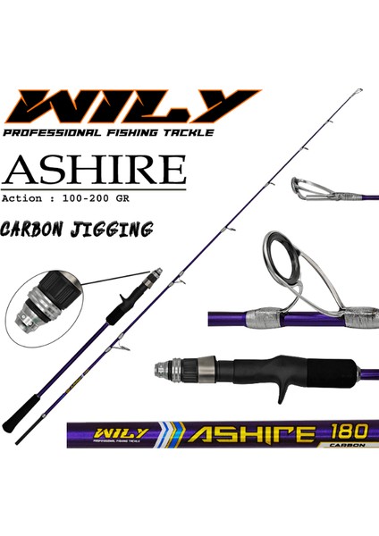 Ashire Jig Kamışı 180 cm 100-200 gr