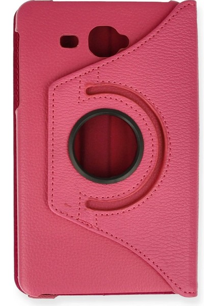 CPT83 Samsung Galaxy T280 Tab A 7 Kılıf 360 Tablet Deri Kılıf - Pembe fiyatları