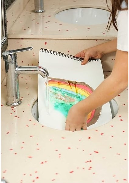 Çocuk Tükenmez Resim Defteri - Ressam Kediler - 25X35 cm fırsatları