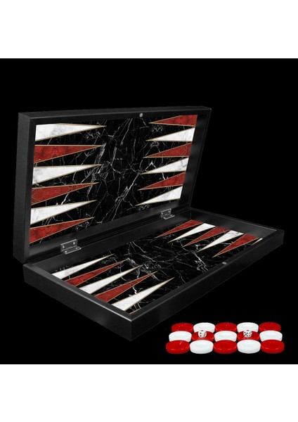 Özel Tasarlanmış Mermer Desenli Tavla fiyatları