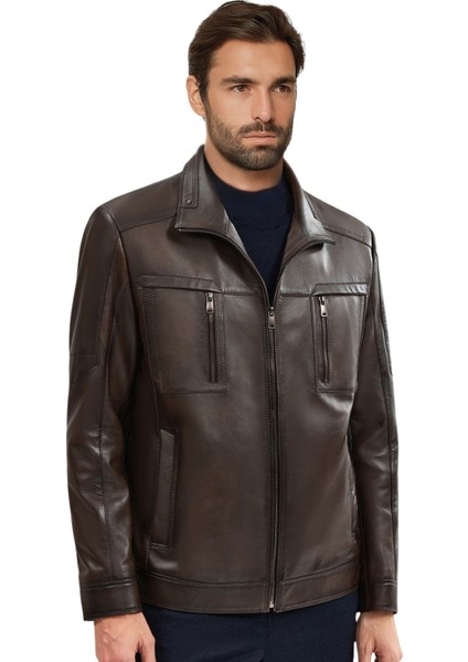 Almeida Hakiki Deri Erkek Premium Kestane Ceket fiyatları