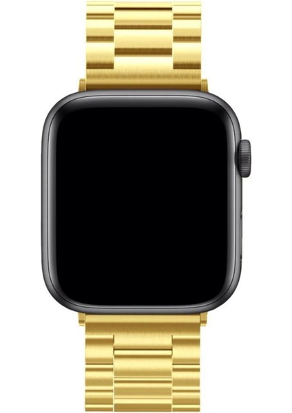 CPT83 Apple Watch 42MM Metal Baklalı Kordon - Gold