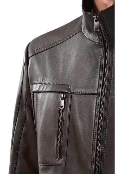 Almeida Hakiki Deri Erkek Premium Kestane Ceket fırsatları