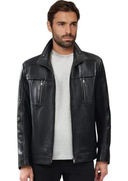 Almeida Hakiki Deri Erkek Premium Siyah Ceket fiyatları