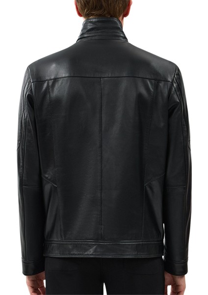 Almeida Hakiki Deri Erkek Premium Siyah Ceket indirimleri