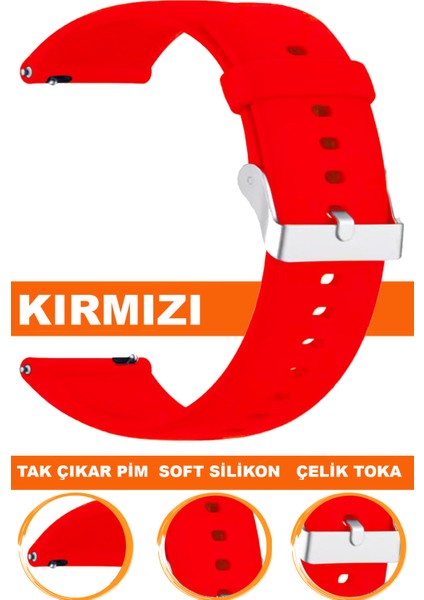 tcl mt40-mt40x akıllı çocuk saati uyumlu soft silikon saat kordonu kayışı a72-kırmızı