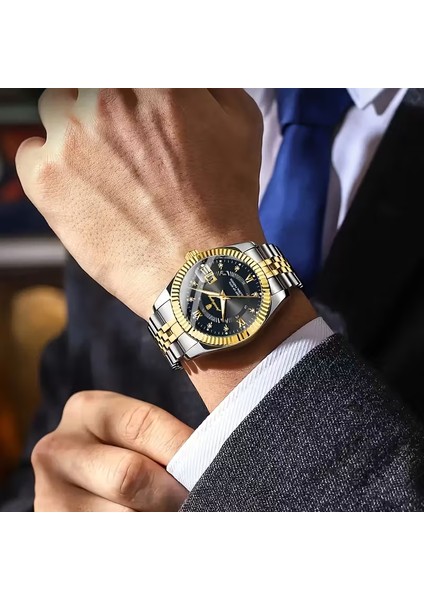 Poedagar Kadın Kol Saati Paslanmaz Çelik Gövde Titanyum Kasa Su Geçirmez Mekanizma Siyah-Gümüş modelleri