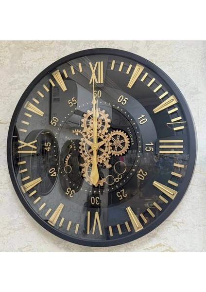 Metal Saat Sessiz Çarklı 85 cm