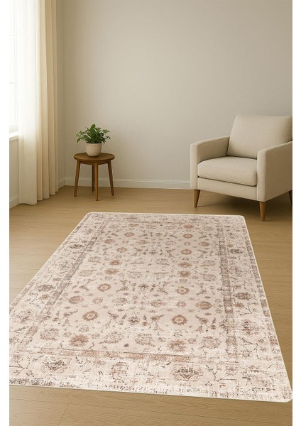 Parlak Kadife Kumaş Dijital Baskı Vintage Desenli Dot Kaymaz Tabanlı Halı H0282 fiyatları