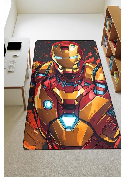 Parlak Kadife Kumaş Dijital Baskı Dot Kaymaz Tabanlı Çocuk ve Genç Odası Halısı H0580