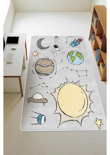 Dijital Baskı Kaymaz Tabanlı Çocuk ve Genç Odası Halısı H1046