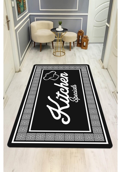 Kitchen Desenli Dijital Baskı Kaymaz Taban Mutfak Halısı H0053 fiyatları