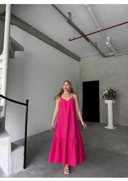 Poplin Kumaş Elbise Iç Göstermez