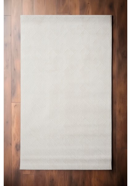 Rölyef Halı Yolluk Krem | Kaymaz Taban | Makinada Yıkanabilir | Salon, Mutfak & Koridor modelleri