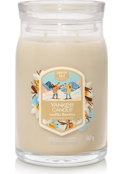 Vanilla Flurries Büyük Mum