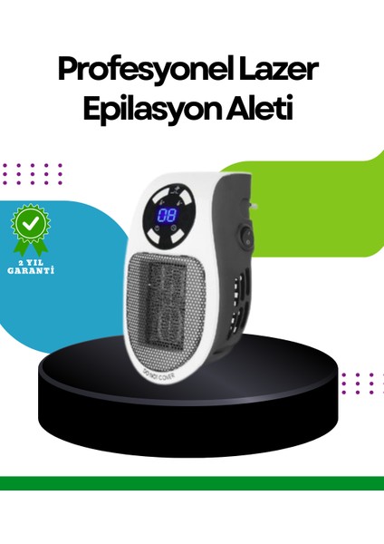 LED Ekranlı Ayarlanabilir Sıcaklık Priz Isıtıcı Sessiz