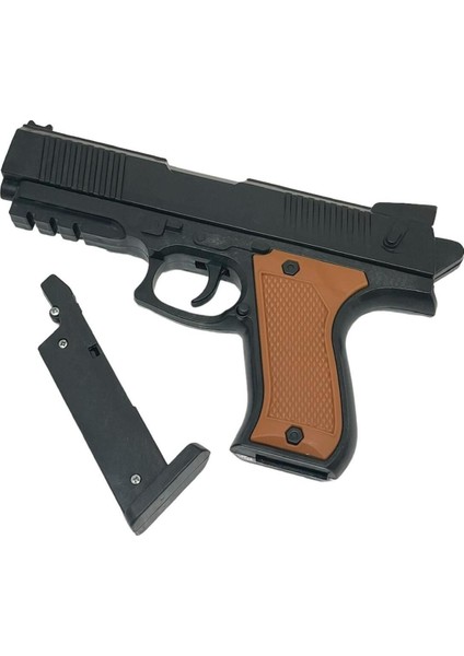 Boncuklu Tabanca 2 Adet 20 cm Force Speciel Kahve Kupalı Tabanca +10 Paket Mermi fiyatları